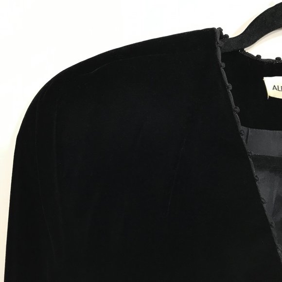 Vintage Albert Nipon Dress Black Red - Picture 11 of 16